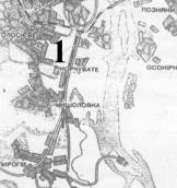 Рис. 26. Лиса гора на радянській мапі…