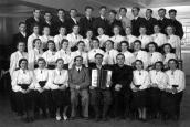 80. Lyman's amateur choir in 1956