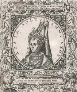 Портрет Роксолани (1596) з гравюри…