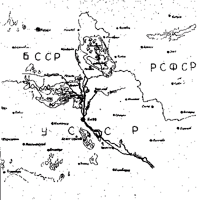 Общая схема загрязнения цезием-137…