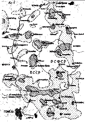 Схема загрязнения цезием-137…