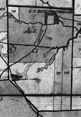 Фрагмент карти 1774 р.