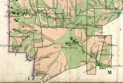 Фрагмент карти з Межового атласу…