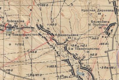 Фрагмент карти РККА 1933 р.